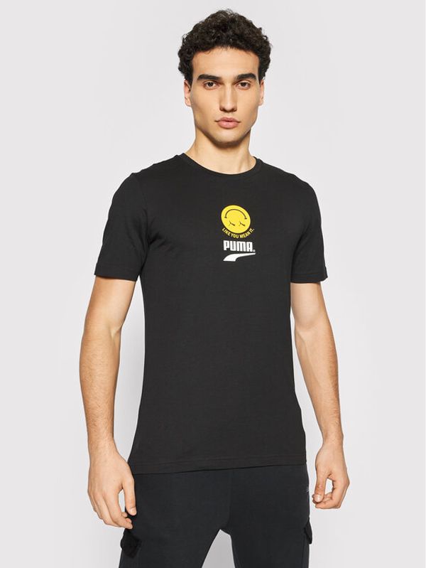 Puma Puma Тишърт Club Graphic 598793 Черен Regular Fit