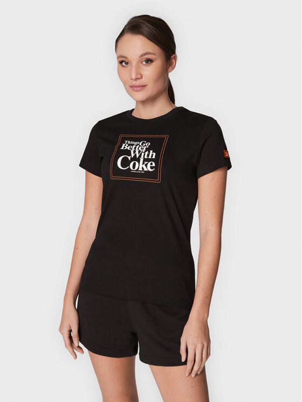 Puma Puma Тишърт COCA-COLA 536186 Черен Regular Fit