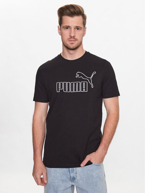 Puma Puma Тишърт Essentials Elevated 673385 Черен Regular Fit