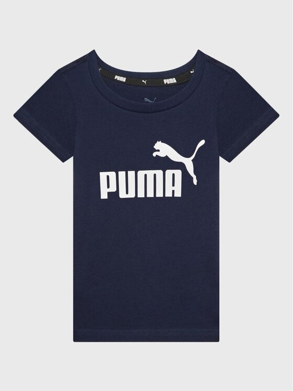 Puma Puma Тишърт Essentials Logo 586960 Тъмносин Regular Fit