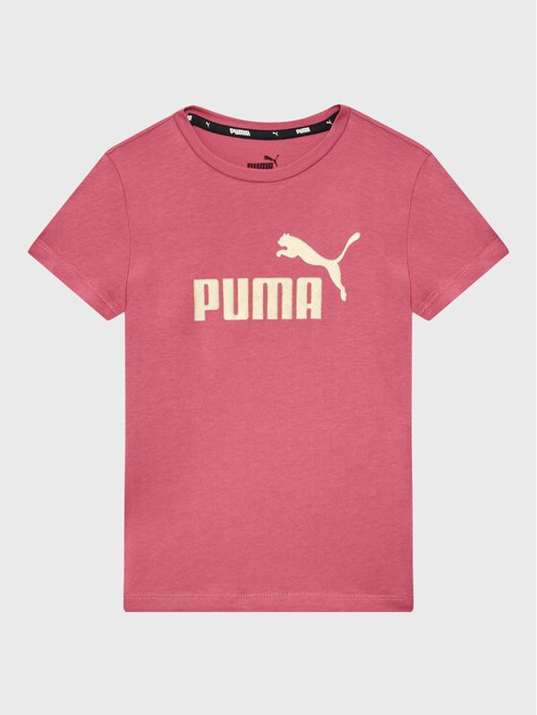 Puma Puma Тишърт Essentials Logo 846953 Розов Regular Fit