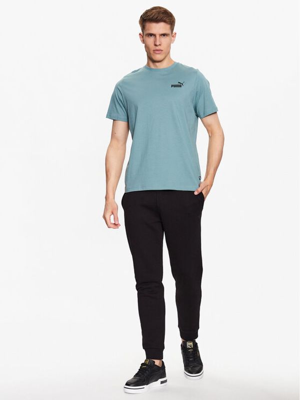 Puma Puma Тишърт Essentials Small Logo 586669 Зелен Regular Fit