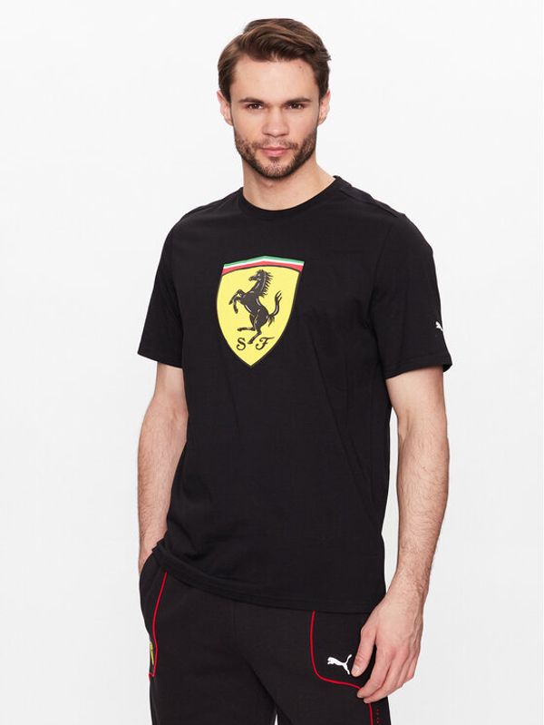 Puma Puma Тишърт Ferrari Race Big Shield 538175 Черен Regular Fit