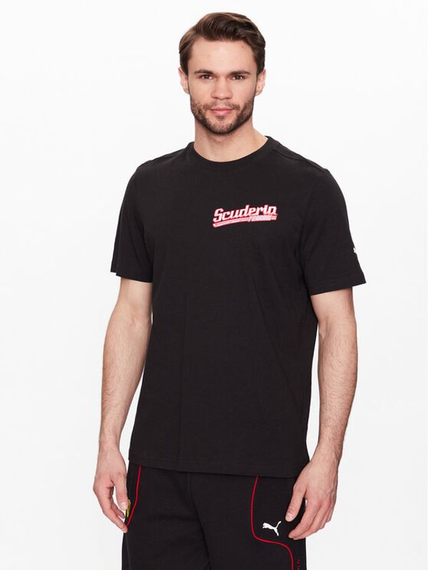 Puma Puma Тишърт Ferrari Race Graphic 538171 Черен Regular Fit