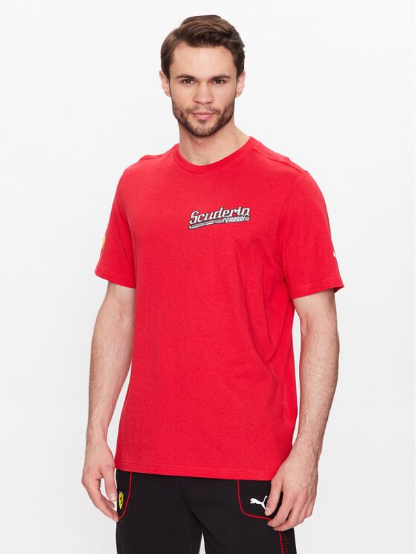Puma Puma Тишърт Ferrari Race Graphic 538171 Червен Regular Fit