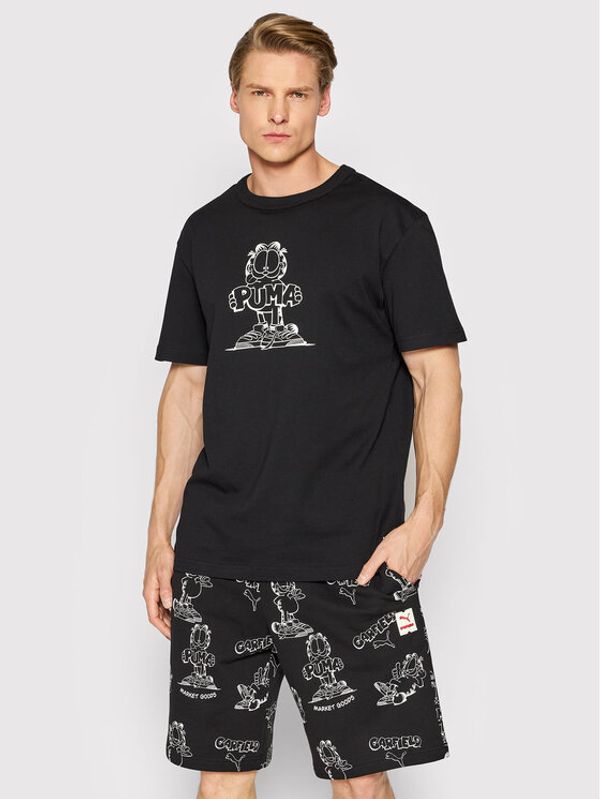 Puma Puma Тишърт GARFIELD Graphic 534433 Черен Regular Fit