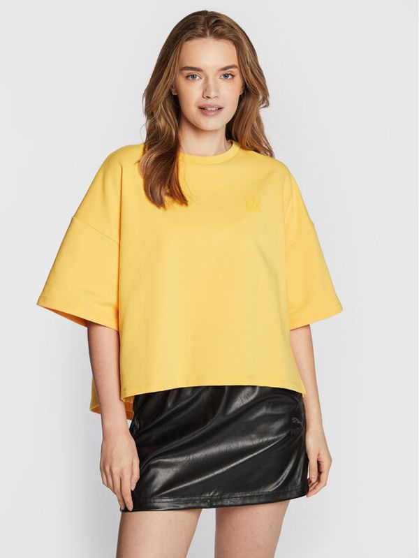 Puma Puma Тишърт Infuse 535641 Жълт Relaxed Fit