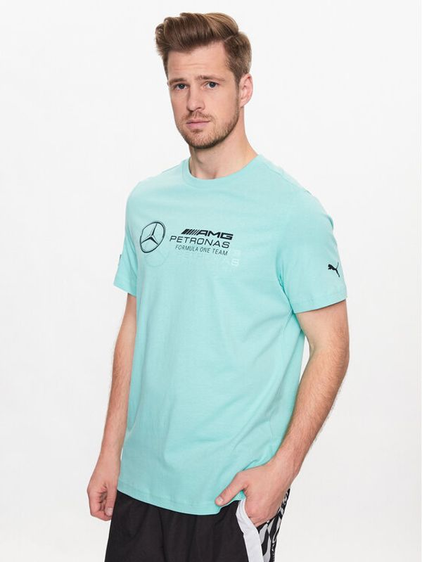 Puma Puma Тишърт Mercedes-Amg Petronas 538482 Зелен Regular Fit