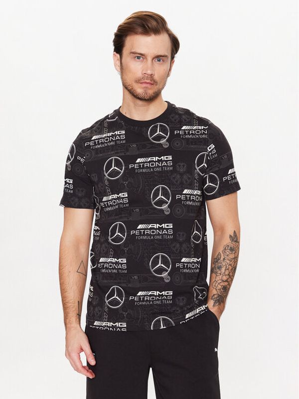 Puma Puma Тишърт Mercedes-Amg Petronas Motorsport 538480 Черен Regular Fit