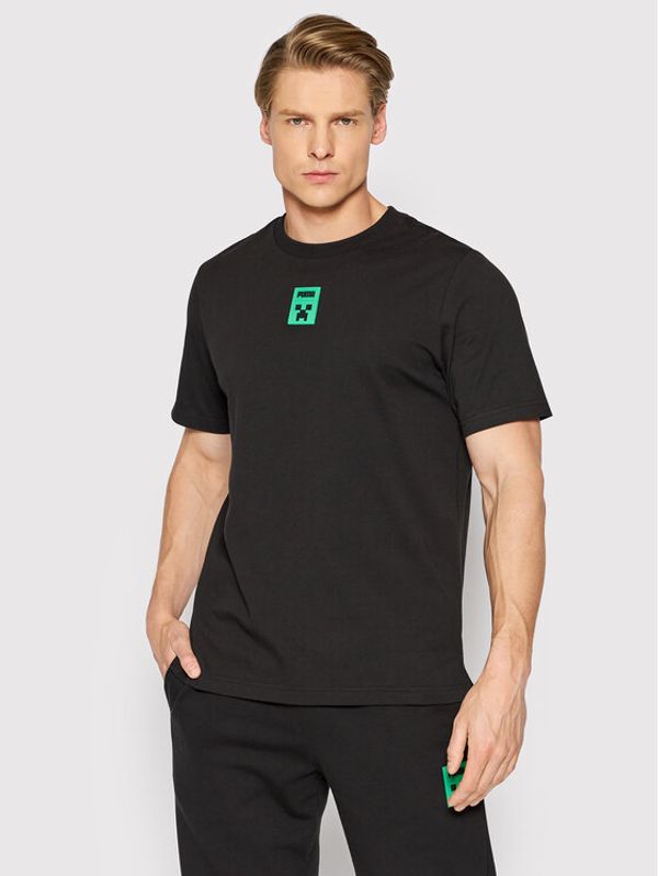 Puma Puma Тишърт MINECRAFT Graphic 534374 Черен Regular Fit