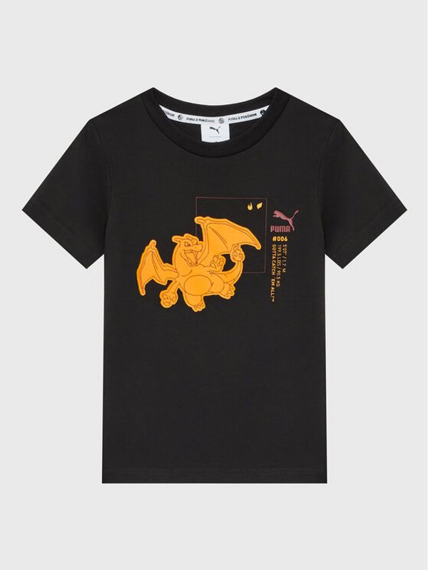 Puma Puma Тишърт Pokemon 536429 Черен Regular Fit