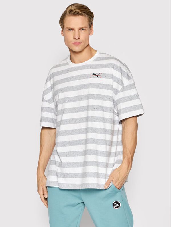 Puma Puma Тишърт Re:Collection 533956 Сив Oversize