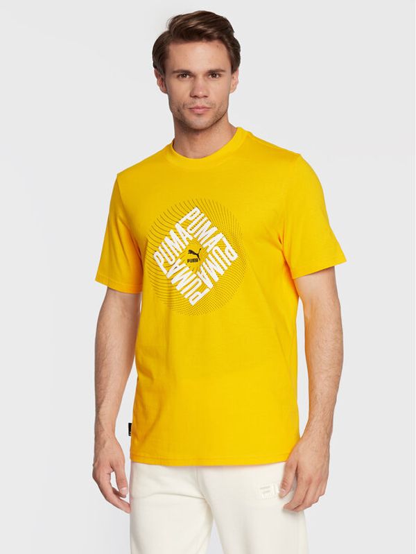 Puma Puma Тишърт Swxp Graphic 535658 Жълт Regular Fit