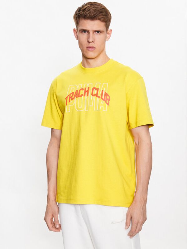 Puma Puma Тишърт Track Meet Graphic 538951 Жълт Regular Fit