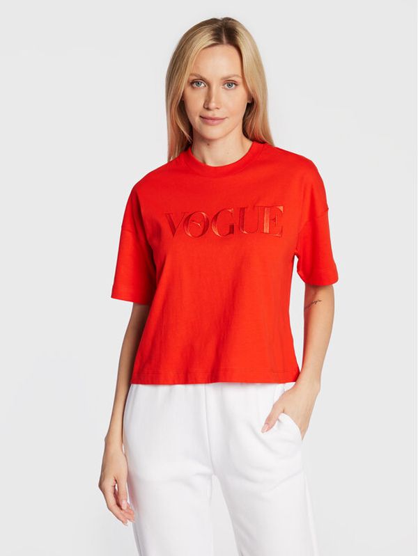 Puma Puma Тишърт VOGUE Graphic 534691 Червен Cropped Fit
