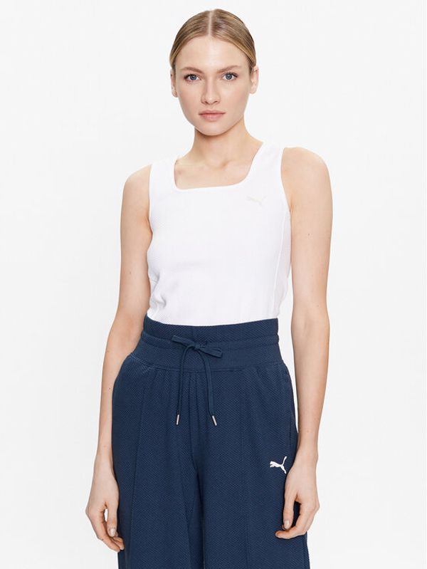 Puma Puma топ Her 673114 Бял Slim Fit