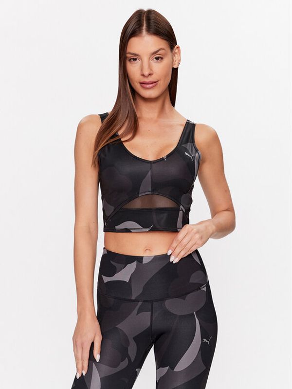 Puma Puma топ Studio Aop 523145 Черен Slim Fit