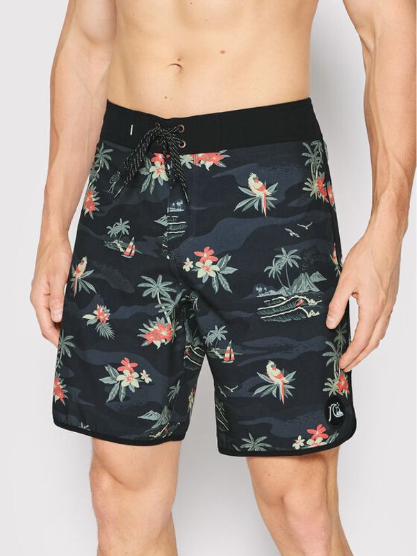 Quiksilver Quiksilver Плувни шорти Surfsilk Scallop 19" EQYBS04654 Тъмносин Regular Fit