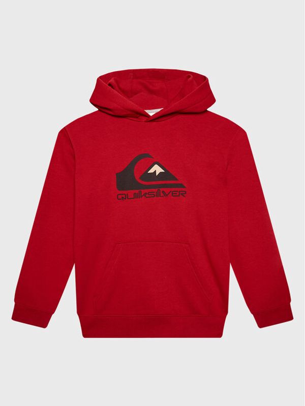 Quiksilver Quiksilver Суитшърт Big Logo Hoodie EQBFT03720 Червен Regular Fit