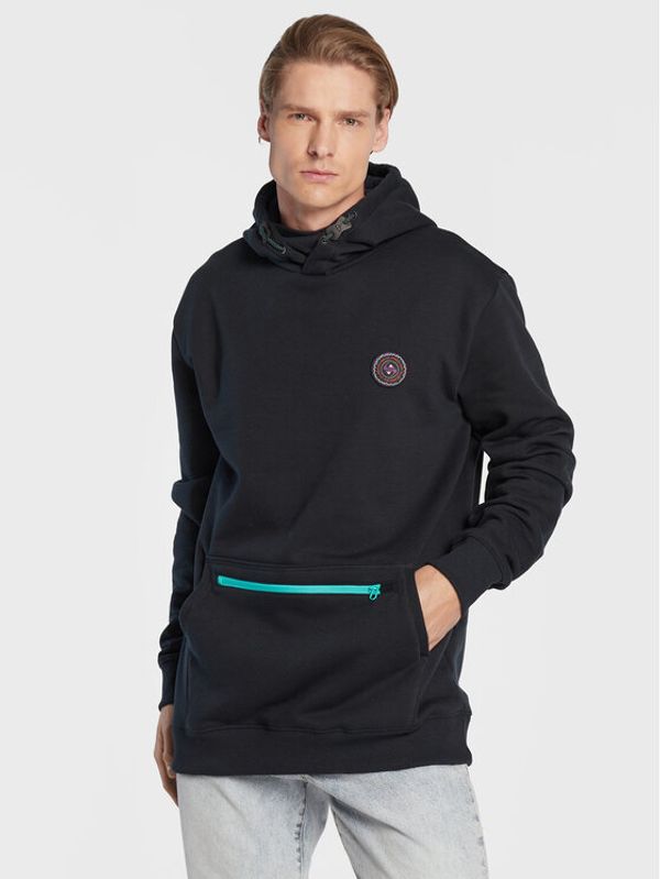 Quiksilver Quiksilver Суитшърт Big Logo Tech EQYFT04559 Черен Relaxed Fit