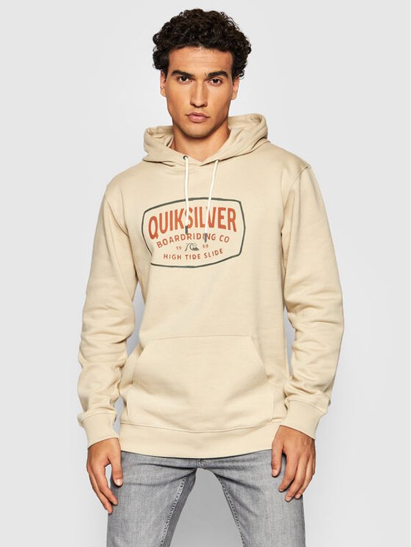Quiksilver Quiksilver Суитшърт High Cloud EQYFT04456 Бежов Regular Fit