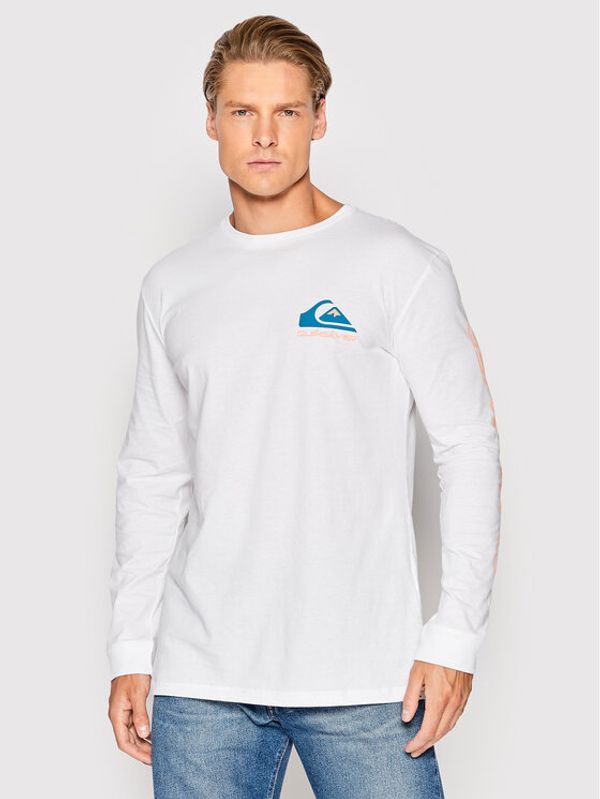 Quiksilver Quiksilver Тениска с дълъг ръкав Omni Logo EQYZT06670 Бял Regular Fit