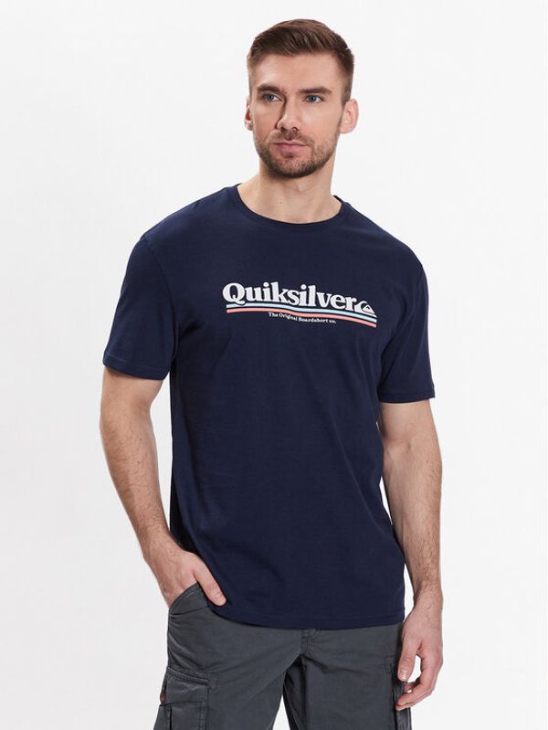 Quiksilver Quiksilver Тишърт Between The Lines EQYZT07216 Тъмносин Regular Fit