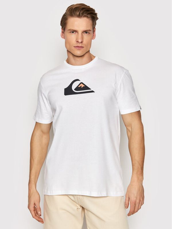 Quiksilver Quiksilver Тишърт Comp EQYZT06534 Бял Regular Fit