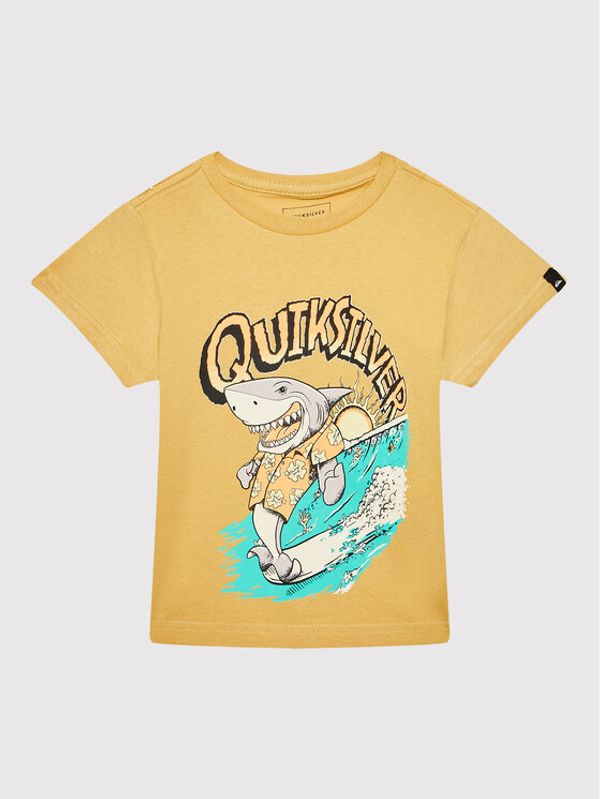 Quiksilver Quiksilver Тишърт Shark Smile EQKZT03482 Жълт Regular Fit