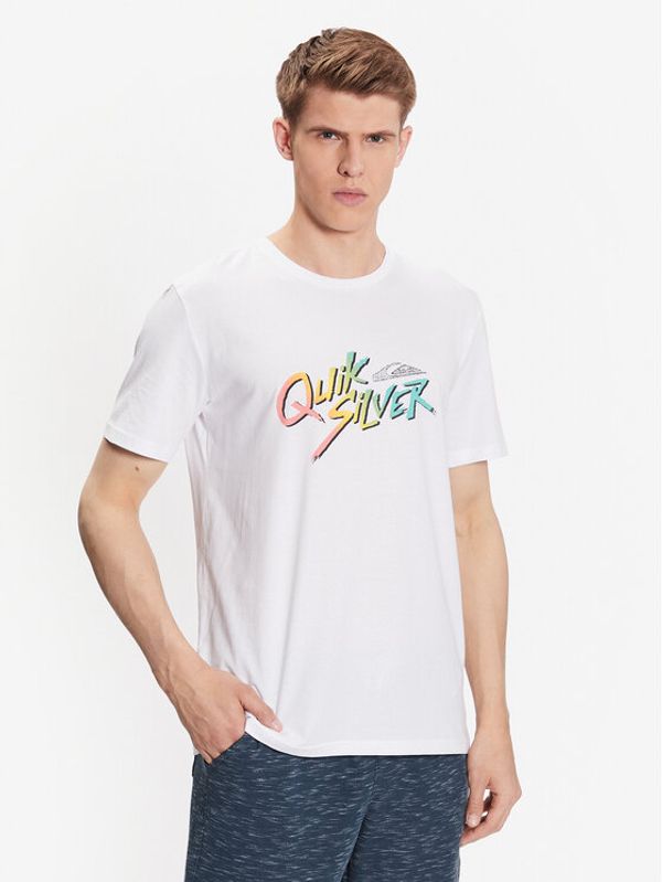 Quiksilver Quiksilver Тишърт Signature Move EQYZT07223 Бял Regular Fit