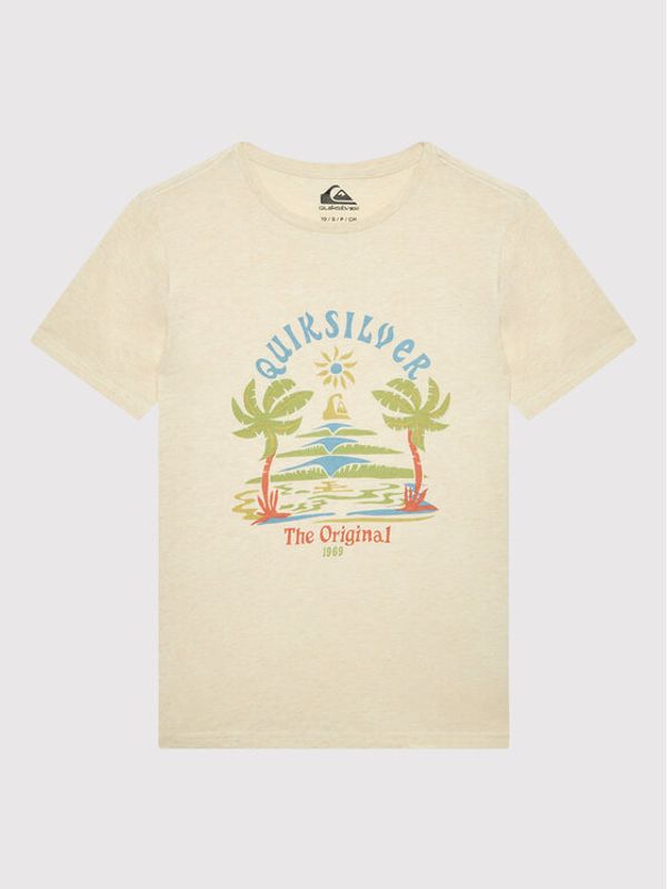 Quiksilver Quiksilver Тишърт Strange Days EQBZT04439 Бежов Regular Fit
