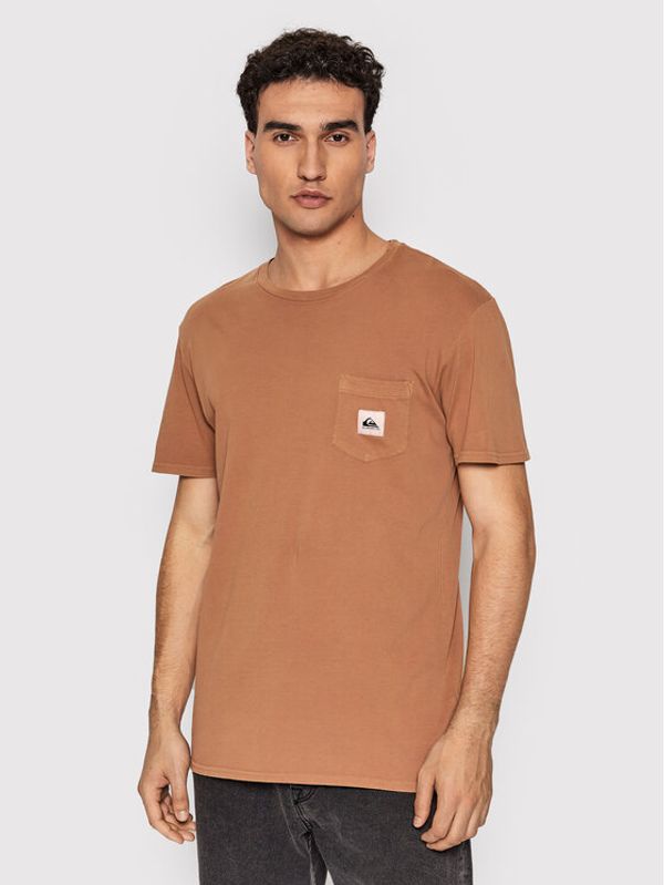 Quiksilver Quiksilver Тишърт Sub Mission EQYZT06692 Кафяв Regular Fit