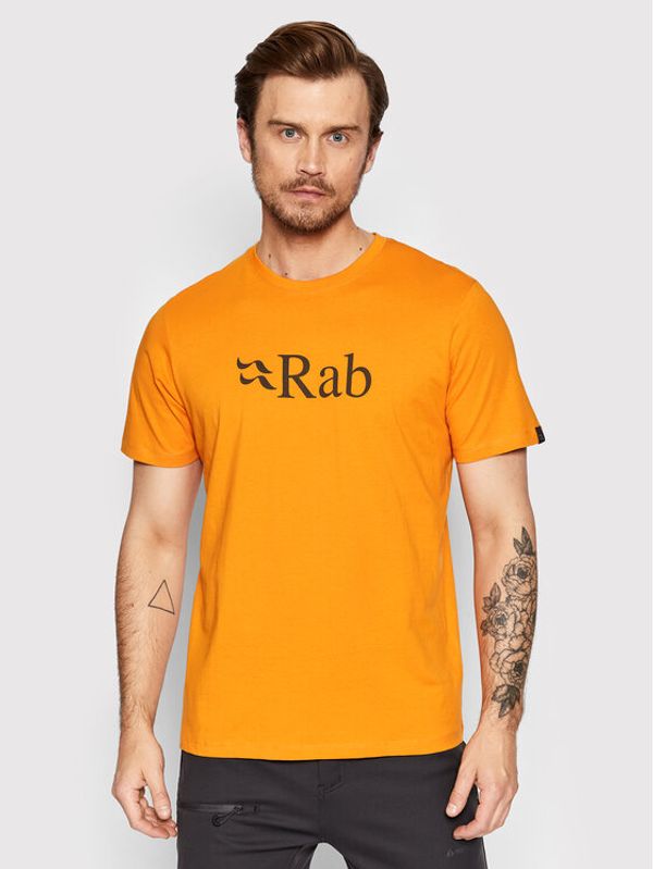 Rab Rab Тишърт Stance Logo QCB-08-SUN-L Оранжев Regular Fit