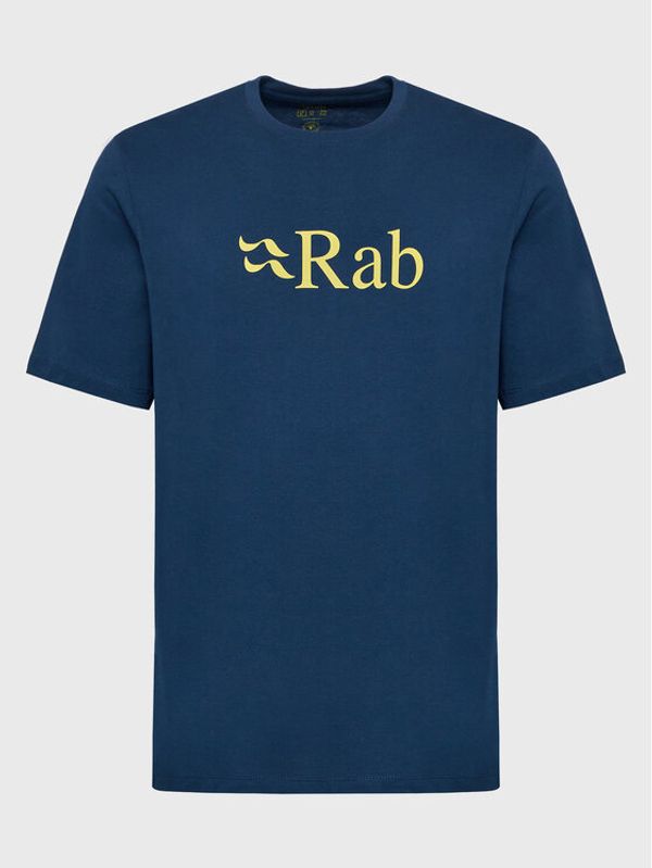 Rab Rab Тишърт Stance Logo Tee QCB-08-DI Тъмносин Regular Fit