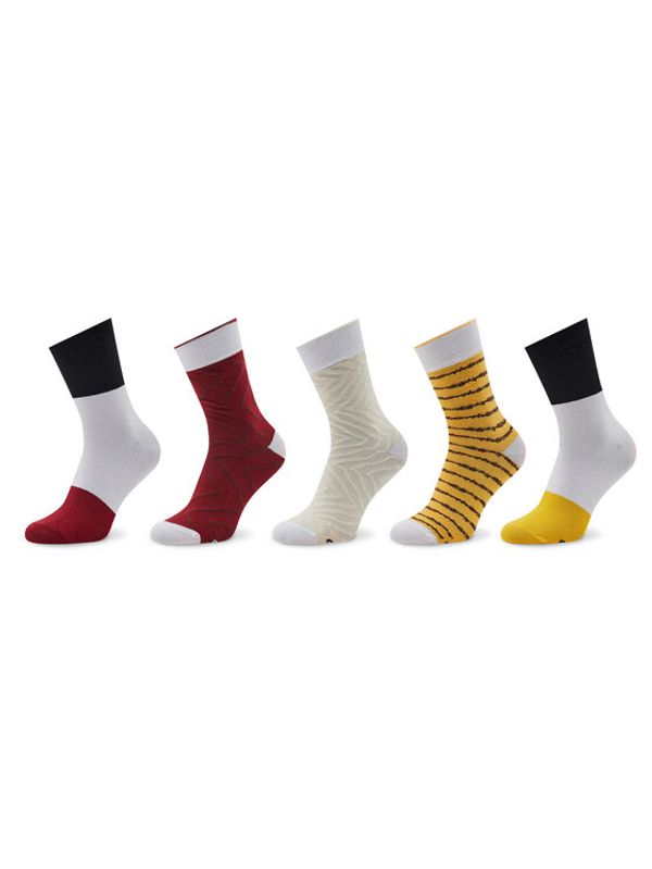 Rainbow Socks Rainbow Socks Комплект 5 чифта дълги чорапи унисекс Sushi Box Tuna Цветен