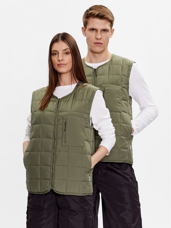 Rains Rains Елек 18160 Зелен Regular Fit