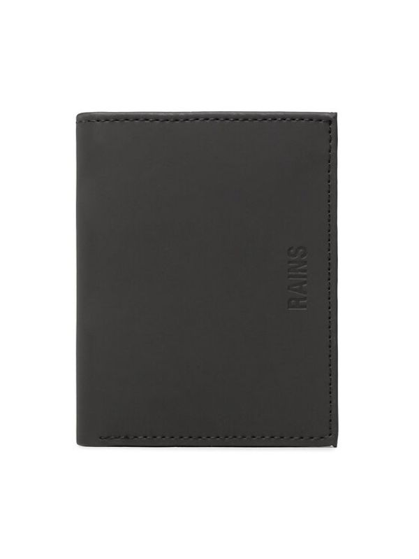 Rains Rains Голям мъжки портфейл Folded Wallet 16020 Черен