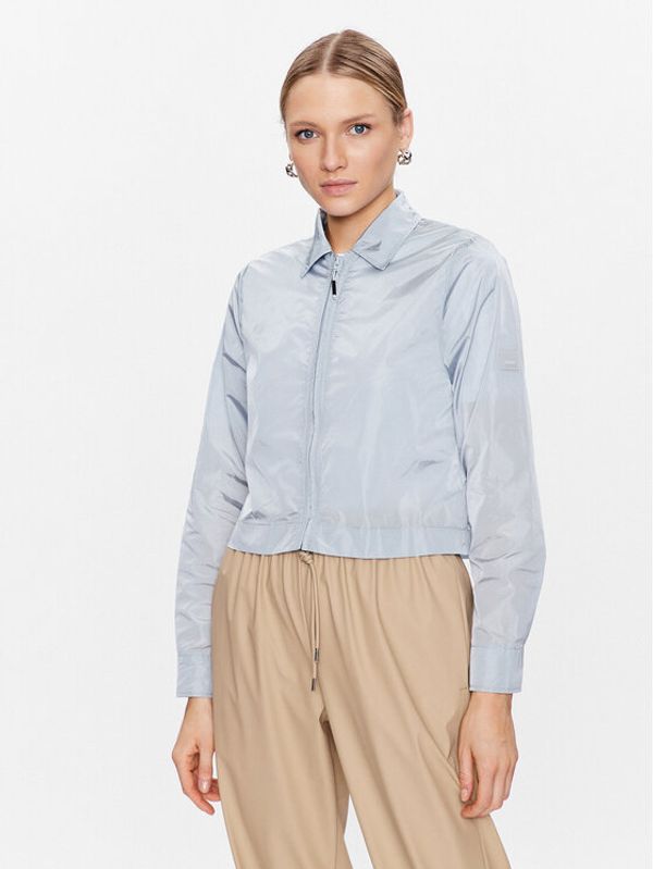 Rains Rains Риза 18930 Син Cropped Fit