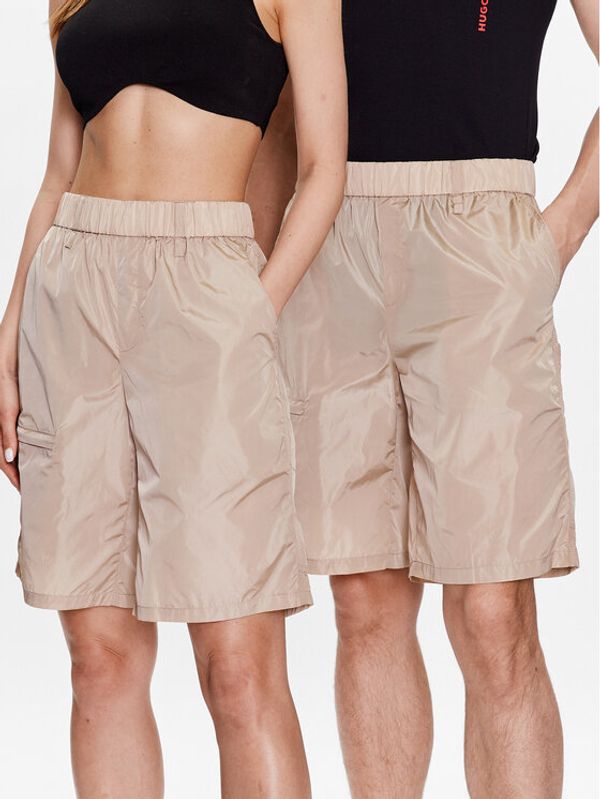 Rains Rains Шорти от плат 18920 Бежов Regular Fit