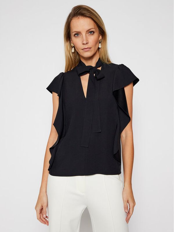 Red Valentino Red Valentino Блуза VR3AEC500F1 Черен Regular Fit