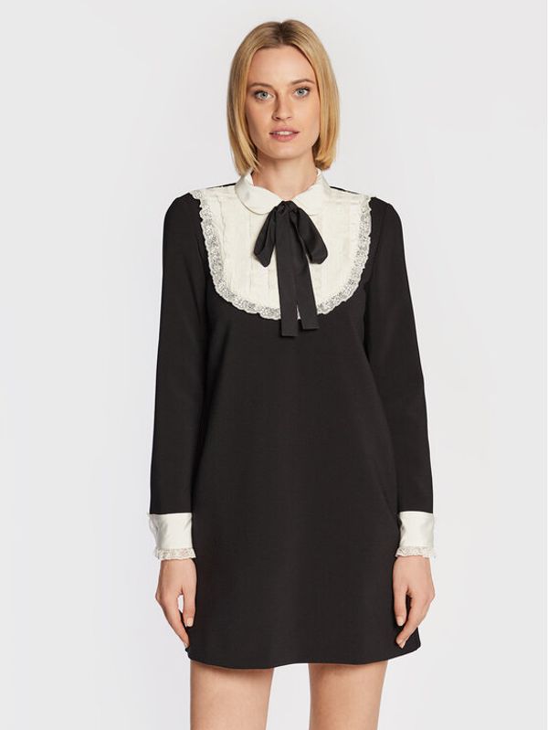 Red Valentino Red Valentino Ежедневна рокля 1R3VAEW0691 Черен Regular Fit