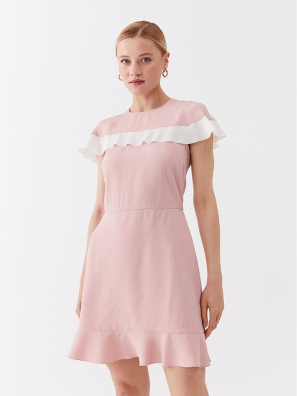 Red Valentino Red Valentino Ежедневна рокля 2R3VAGS50W7 Розов Regular Fit