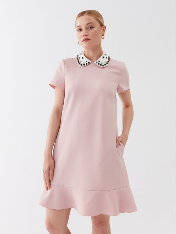 Red Valentino Red Valentino Ежедневна рокля 2R3VAGV05LB Розов Regular Fit