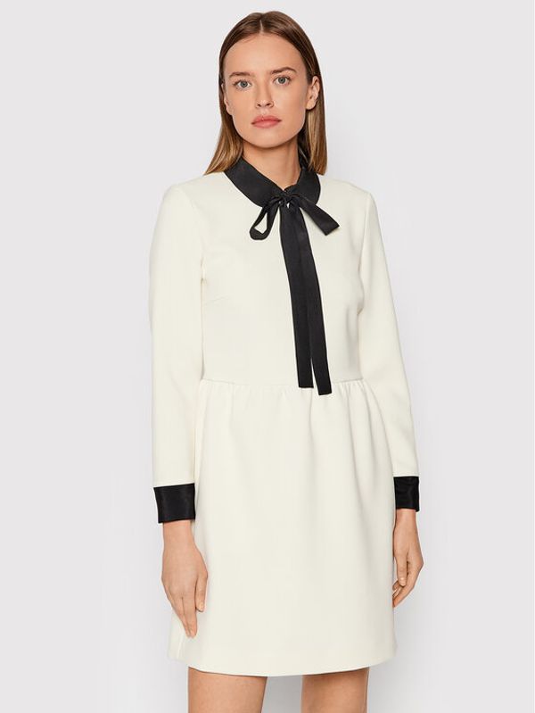 Red Valentino Red Valentino Ежедневна рокля XR3VADJ0 Бежов Regular Fit