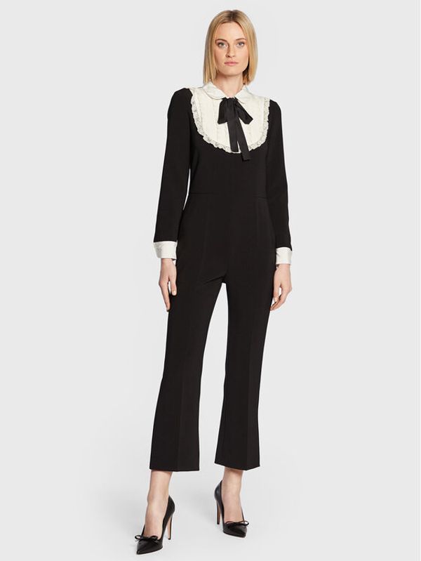 Red Valentino Red Valentino Гащеризон 1R3VEB70691 Черен Slim Fit