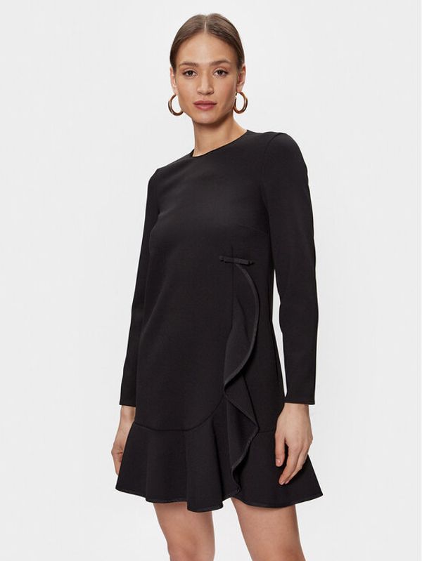 Red Valentino Red Valentino Коктейлна рокля 1R0VAGD56MS Черен Regular Fit