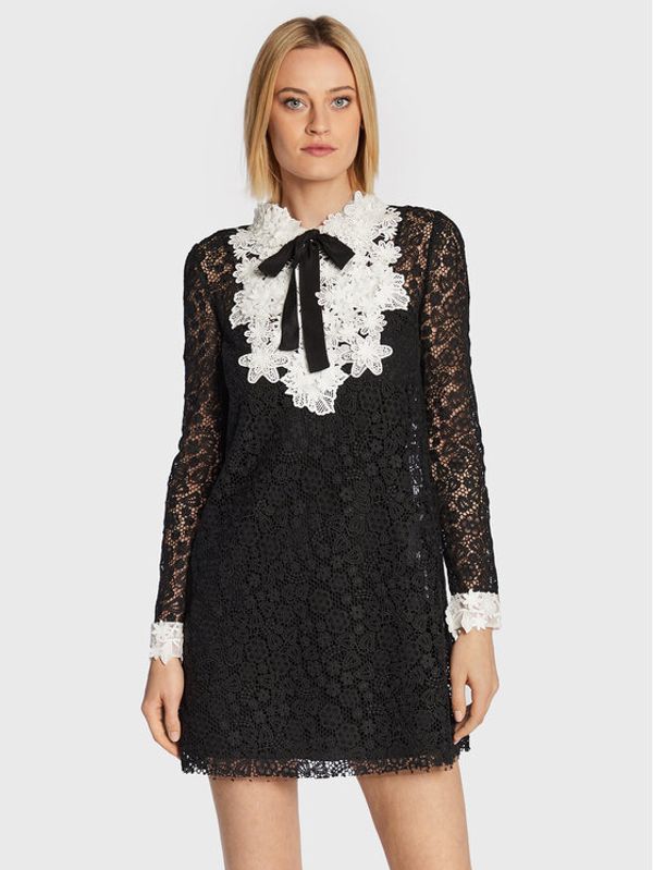 Red Valentino Red Valentino Коктейлна рокля 1R3VA22H6LD Черен Regular Fit