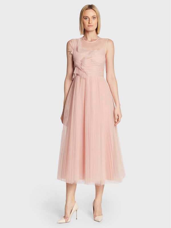 Red Valentino Red Valentino Коктейлна рокля 1R3VA22L6LB Розов Regular Fit