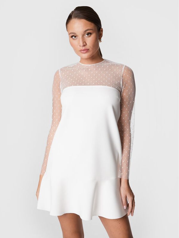 Red Valentino Red Valentino Коктейлна рокля 1R3VAET06JA Бежов Regular Fit