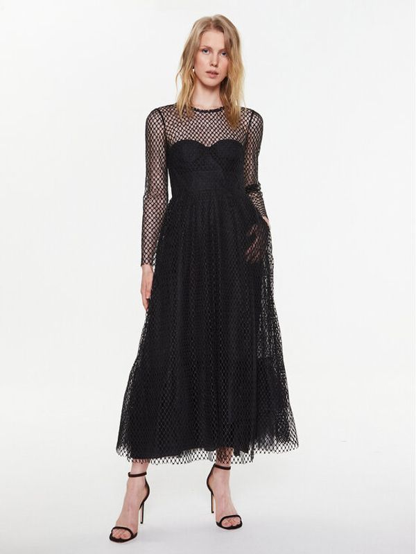 Red Valentino Red Valentino Коктейлна рокля 2R3VA23A6S5 Черен Regular Fit